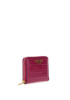 Guess Laurel Croc Small Zip Around Wallet, Boysenberry