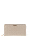 Guess Aveta Large Zip Around Wallet, Stone