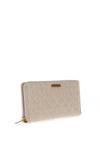 Guess Aveta Large Zip Around Wallet, Stone