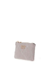 Guess Caddie Logo Patent Mini Wallet, Light Grey