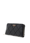 Guess Caddie Logo Patent Maxi Wallet, Black