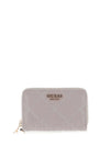 Guess Caddie Logo Patent Wallet, Light Grey