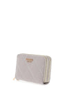 Guess Caddie Logo Patent Wallet, Light Grey