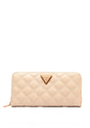 Guess Giully SLG Large Quilted Wallet, Beige