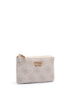 Guess Laurel SLG Zip Pouch, Dove Logo