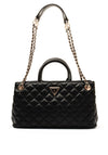 Guess Giully Quilted Satchel Bag, Black