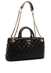 Guess Giully Quilted Satchel Bag, Black