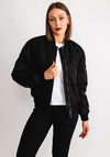 Guess Womens Padded Bomber Jacket, Black