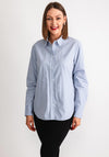 Guess Womens Oversized Jeans Logo Shirt, Light Blue