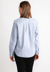 Guess Womens Oversized Jeans Logo Shirt, Light Blue