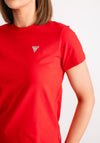 Guess Womens Mini Triangle T-Shirt, Red