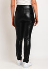 Guess Faux Leather High Rise Skinny Trouser, Black