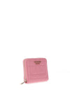 Guess Assia Quilted Zip Round Small Wallet, Pink