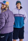 Harper & Lewis Unisex Mellow Quarter Zip Fleece, Purple