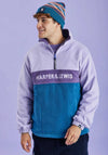 Harper & Lewis Unisex Mellow Quarter Zip Fleece, Purple