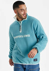 Harper & Lewis Unisex Averill Quarter Zip Fleece, Steel Blue