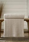 The Lyndon Company Harrogate Knitted Throw, Cream