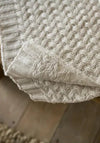 The Lyndon Company Harrogate Knitted Throw, Cream