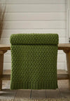 The Lyndon Company Harrogate Knitted Throw, Green