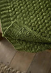 The Lyndon Company Harrogate Knitted Throw, Green