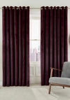 Helena Springfield Ready Made Escala Lined Eyelet Curtains, Mulberry