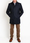 Herbie Frogg Dual Layer Overcoat, Dark Navy