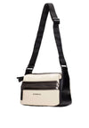 Hispanitas Colour Block Crossbody Bag, Cream and Black