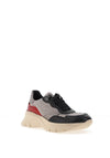 Hispanitas Colour Block Platform Trainers, Grey Multi