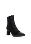 Hispanitas Suede Zip Front Heeled Ankle Boots, Black