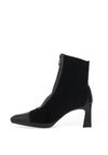 Hispanitas Suede Zip Front Heeled Ankle Boots, Black