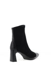 Hispanitas Suede Zip Front Heeled Ankle Boots, Black