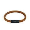 Hugo Boss Mens 1580153 Woven Bracelet, Tan