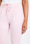 Ichi Kate Cropped Jogger Trousers, Baby Pink