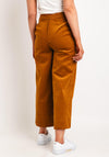 Ichi Cassia Corduroy Wide Leg Cropped Trouser, Mustard