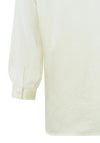 YAYA Round Neck Jacquard Top, Ivory White