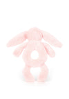 Jellycat Bashful Bunny Ring Rattle, Pink
