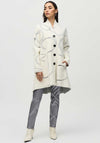 Joseph Ribkoff Abstract Print Jacket, White