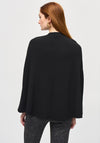 Joseph Ribkoff Waffle Button Cape, Black