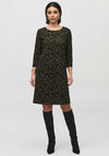 Joseph Ribkoff Geo Print Shift Dress, Green