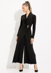 JOSEPH RIBKOFF Wrap Front Jumpsuit, Black