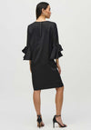 Joseph Ribkoff Satin Bow Sleeve Shift Dress, Black