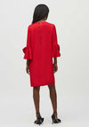 Joseph Ribkoff Satin Bow Sleeve Shift Dress, Red