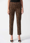 Joseph Ribkoff Leopard Print Cropped Trousers, Brown