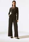 Joseph Ribkoff Sequined Wide Leg Jumpsuit, Black