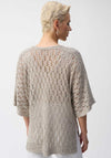 Joseph Ribkoff Sequin Crochet Pullover, Champagne