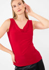 Joseph Ribkoff Cowl Neck Top, Red