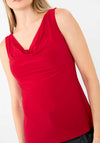 Joseph Ribkoff Cowl Neck Top, Red