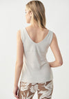 Joseph Ribkoff V Neck Sleeveless Cami, Beige