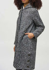 Joseph Ribkoff Knit Hooded Coat, Grey