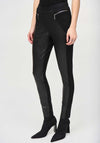 Joseph Ribkoff Faux Leather Contrast Leggings, Black